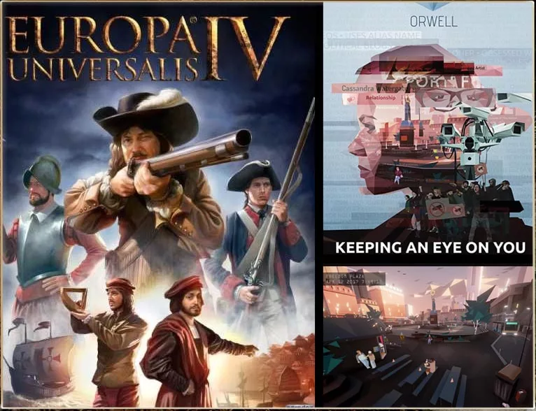 Раздача игр бесплатно в Epic Games Store Universalis 4 и Orwell: Keeping an Eye on You