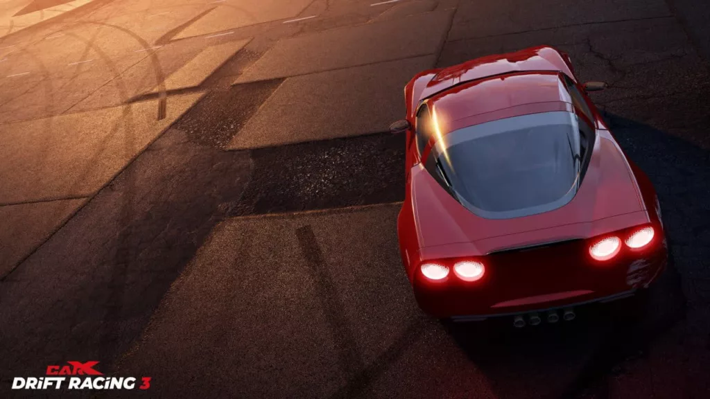 Красная машина на треке в CarX Drift Racing 3