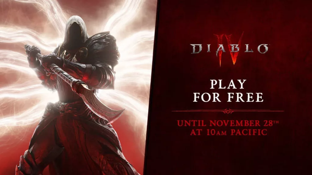 Анонс раздачи Diablo 4 в Steam
